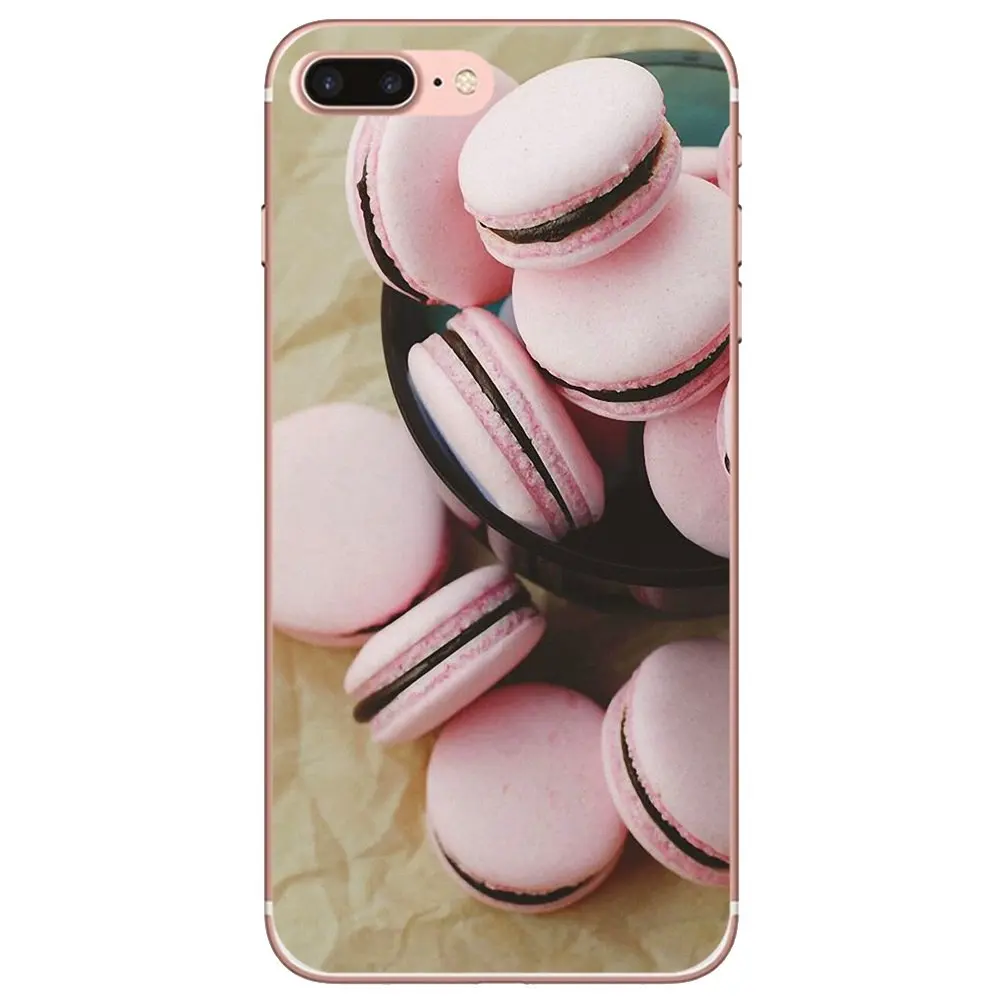 Мягкий чехол для iPhone 10 11 12 13 Mini Pro 4S 5S SE 5C 6 6S 7 8 X XR XS Plus Max 2020 с десертом мороженое ладюре Макаронс.