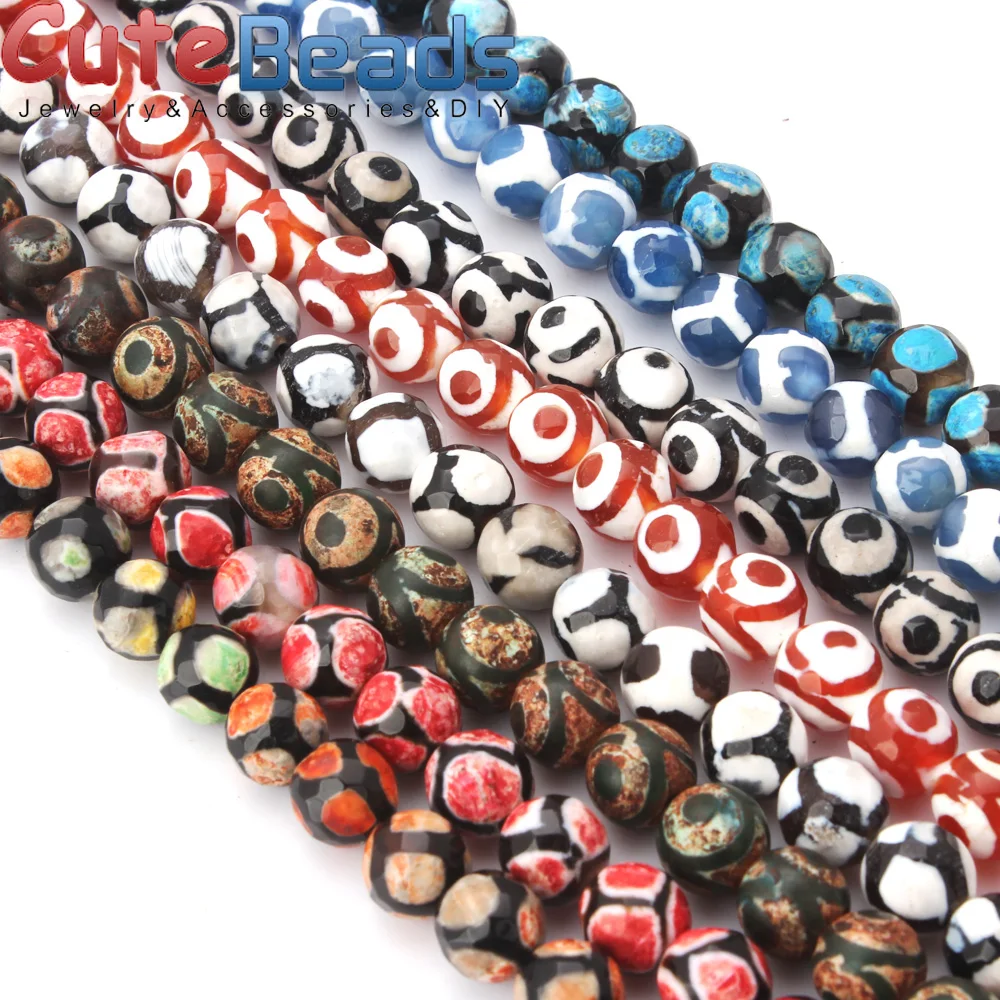 КИТАЙСКИЕ ТИБЕТСКИЕ Dzi глаза бусины натуральный зеленый цвет фотобусины 8 мм