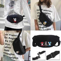 unisex fashion multifunctional outdoor fitness funny dog pattern printing waist bag riding bag shoulder bag card bag tool bag