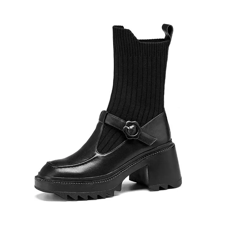 Сапоги Krazing Pot из коровьей кожи с металлической пряжкой ковбойские сапоги