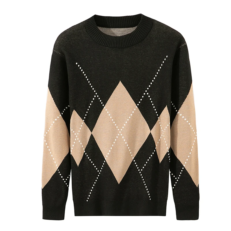 Свитер мужской вязаный с длинным рукавом зимний свитер хлопок | Мужская одежда