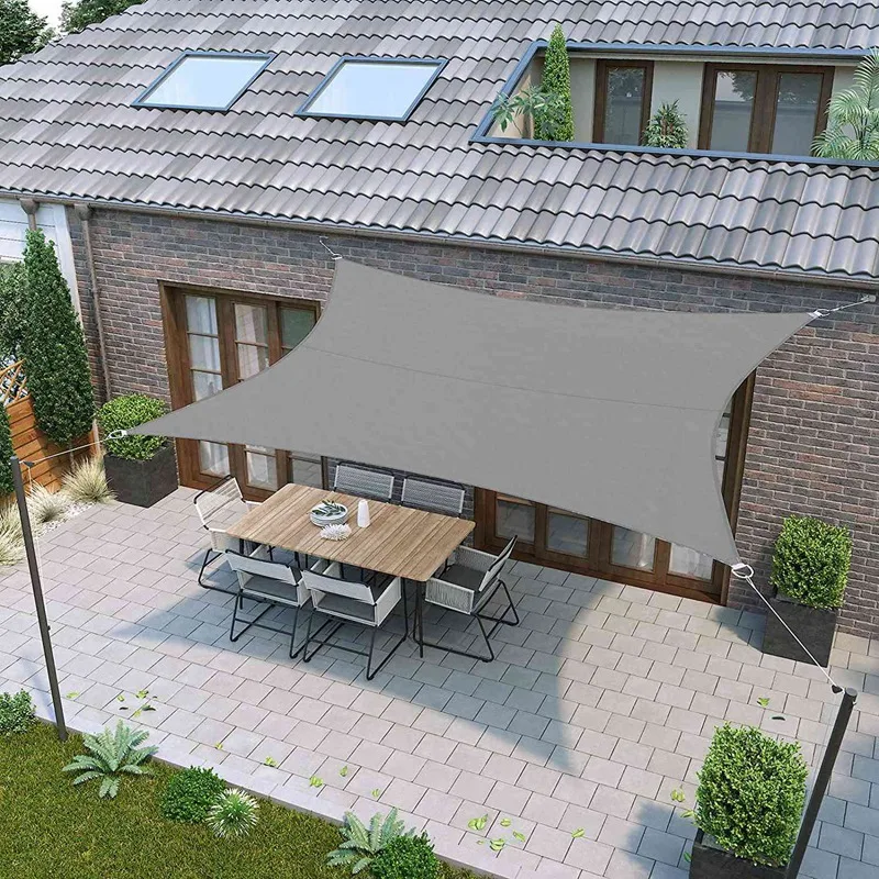 

2 x 3 Meter Sun Sail, 93% UV-Protection Sun Shade Sail in Tear-Resistant Polyester, Waterproof, for Garden Patio