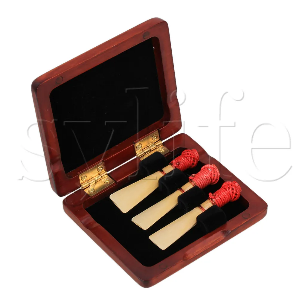 Профессиональный прочный твердый деревянный чехол тростник Bassoon 3 шт темно