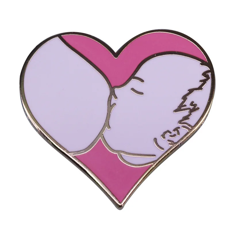 Эмалированные булавки для красивой женщины с грудным молоком металлические