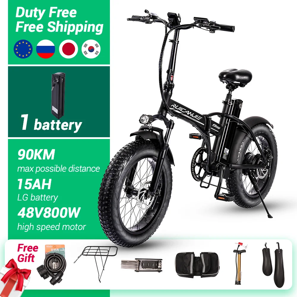 Electric bike 45km/h 800W 500W Fat tire Mountain 7Speed electric bicycle 20&quot Off road vtt ebike |