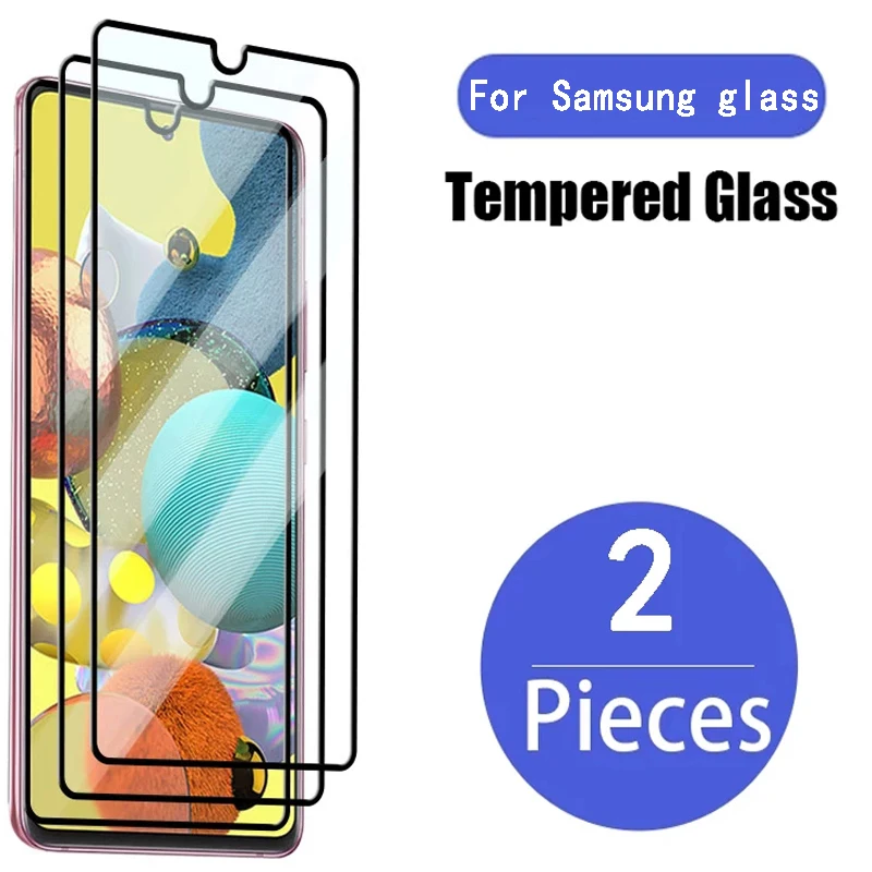 Стекло с полным покрытием 9D для Samsung Защитная пленка экрана Galaxy A51 A71 A21S A31 A41 A11 A12 A50