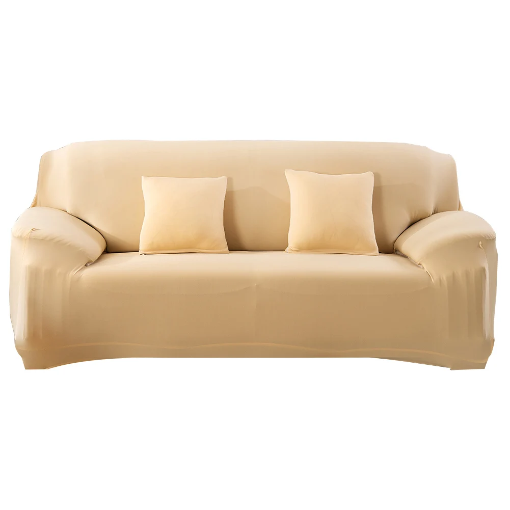 Cream Yellow Meijuner чехол для дивана сплошной цвет эластичный универсальный чехол все включено противоскользящие Чехлы для дивана полотенце для столовой Y402 - Цвет: Cream Yellow