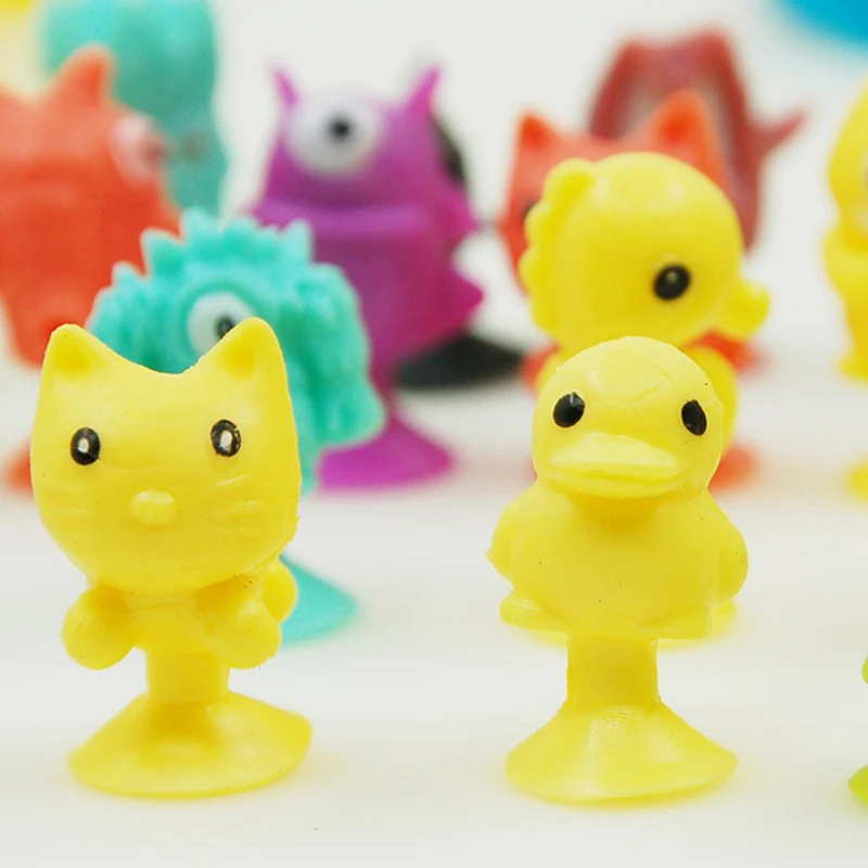 10pcs Mini Cartoon Animal Capsule Model Sucker Toys Style Random Figures Kids Collection Home DIY Action Decor E8K7 | Игрушки и хобби