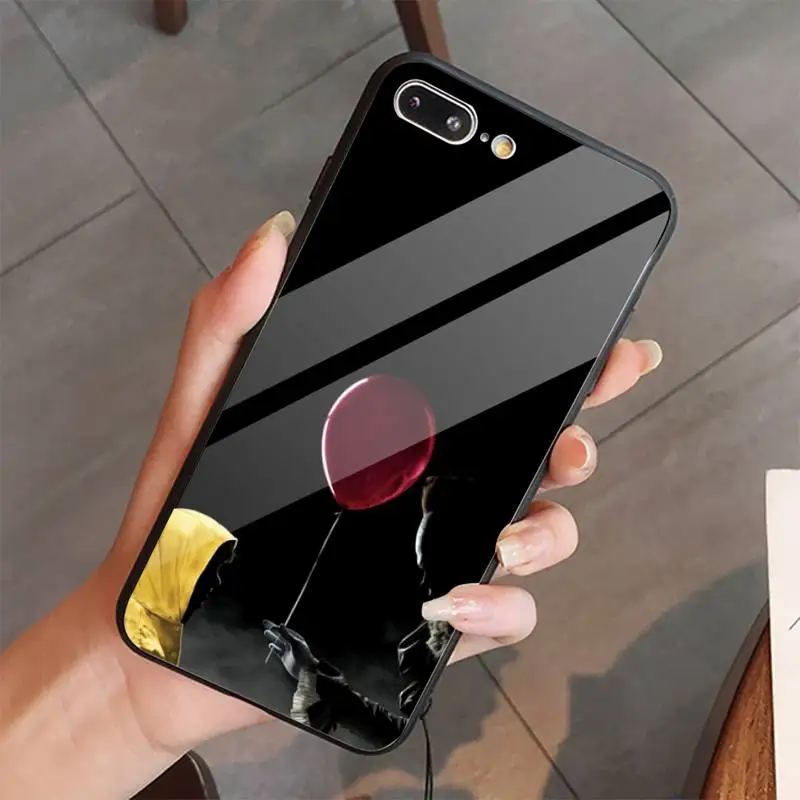 

Pennywise Clown America movie Phone Case Tempered glass For iphone 5C 6 6S 7 8 plus X XS XR 11 PRO MAX