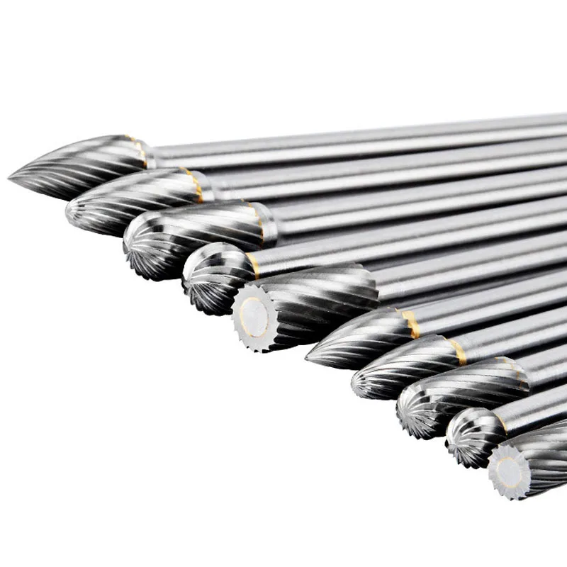 100 мм сверхдлинный хвостовик 1/4 карбидный набор заусенцев шлифовальный станок