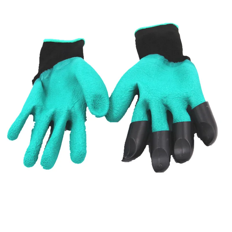 

2020 Garden Gloves with 4 ABS Plastic Claws garden Digging Planting 1 pair Drop