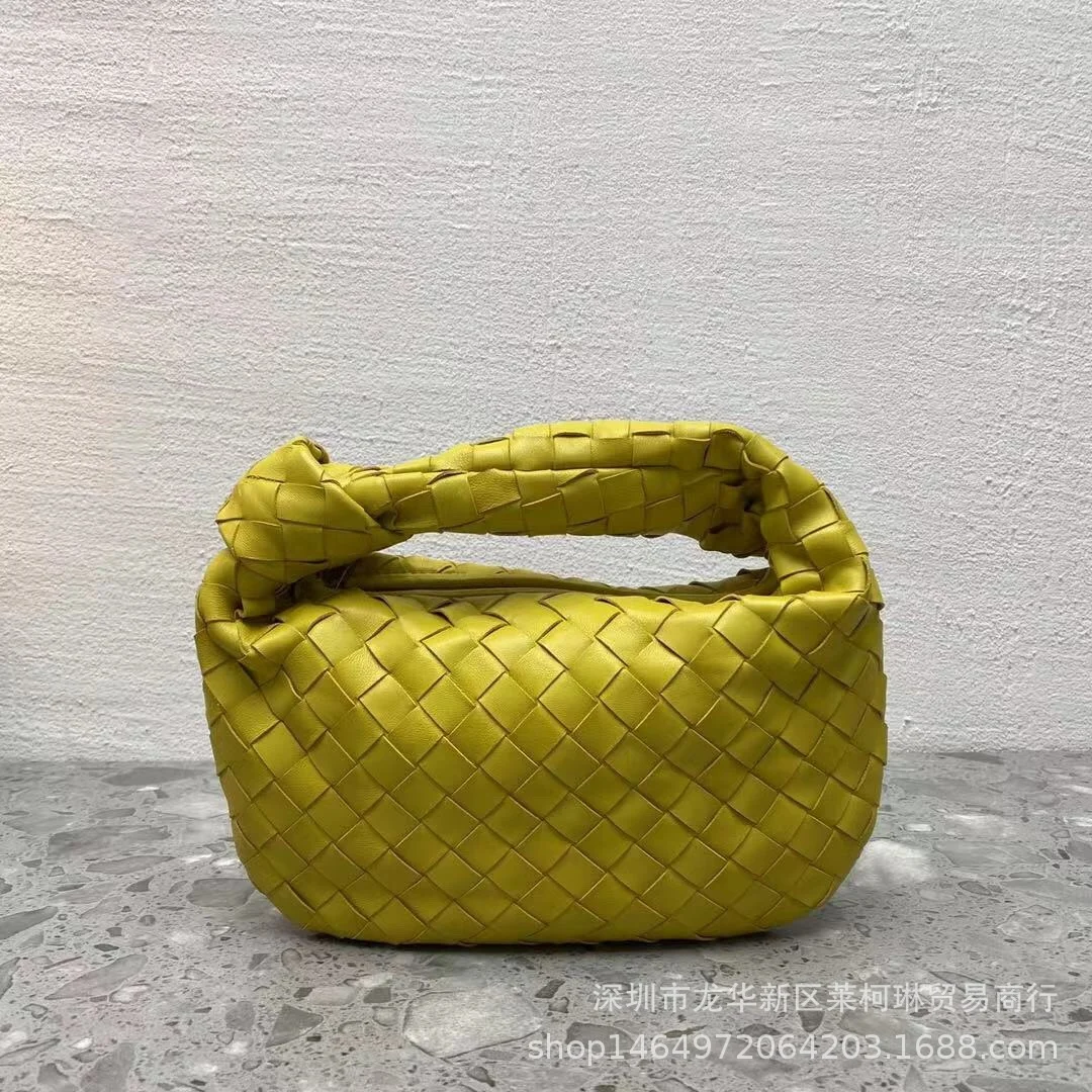 

2021 new color bag women's Jodie knitting bag handbag underarm bag evening party hand knot cloud bag