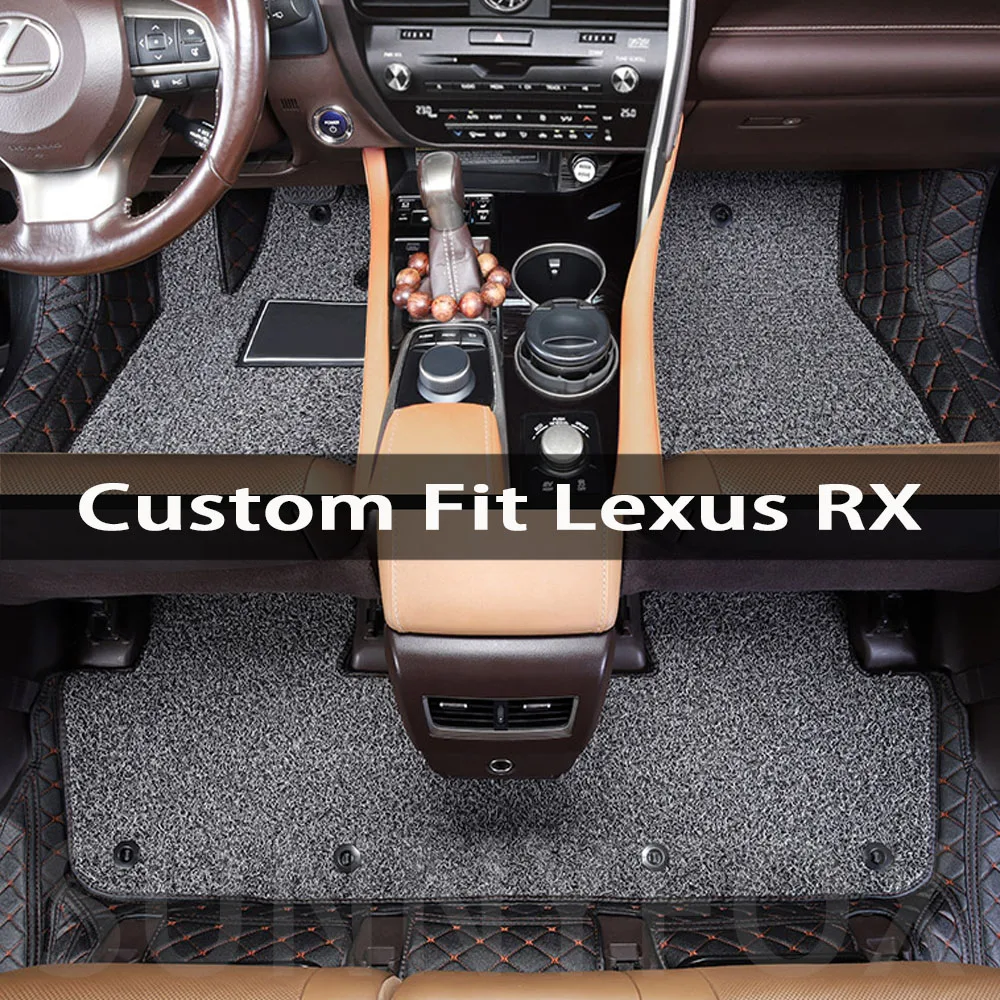 Реальная съемка коврики в салон для Lexus RX класса RX300 RX350 RX350L RX450h RX450hL 6D полное