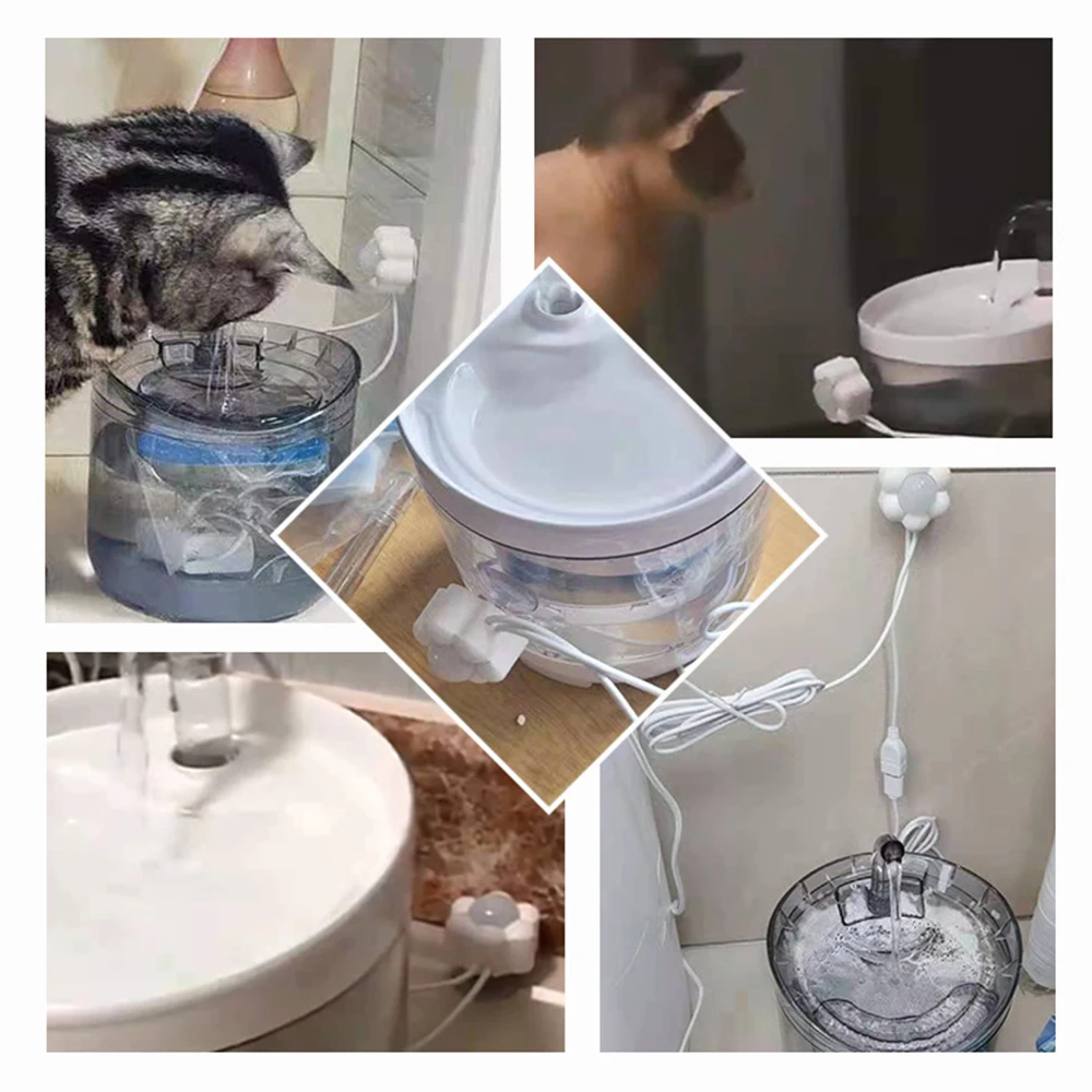Smart Motion Sensor Cat Dog Water Fountain Dispenser Intelligent infrared Usb Universal pet Accessories Detector | Дом и сад