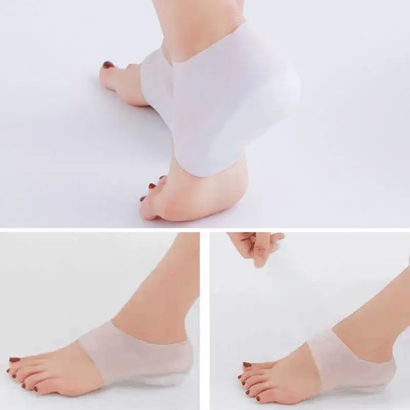 

Silicone Invisible Inner Height Insoles Men Women Heel Cushion Hidden Insole Outdoor Foot Protection Pad