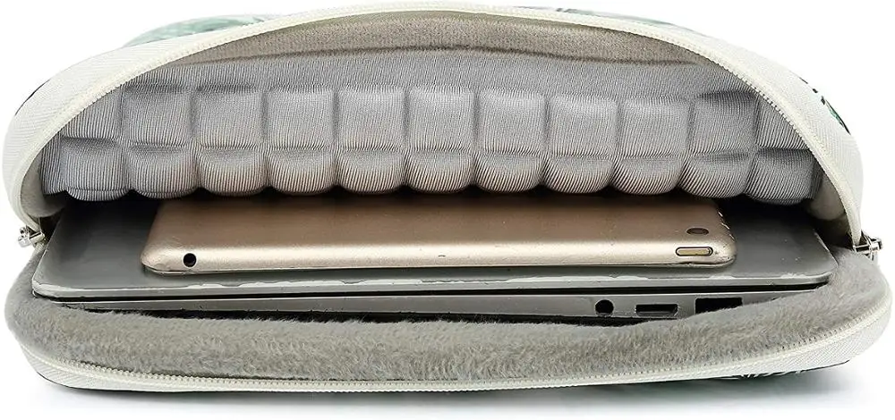 Женская сумка для ноутбука сумка-вкладыш с принтом в виде банановых листьев