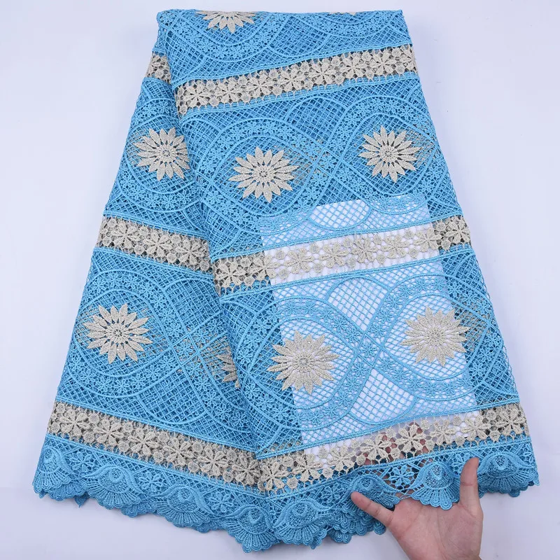 2020 африканская кружевная ткань новая модель водорастворимое Сетчатое кружево