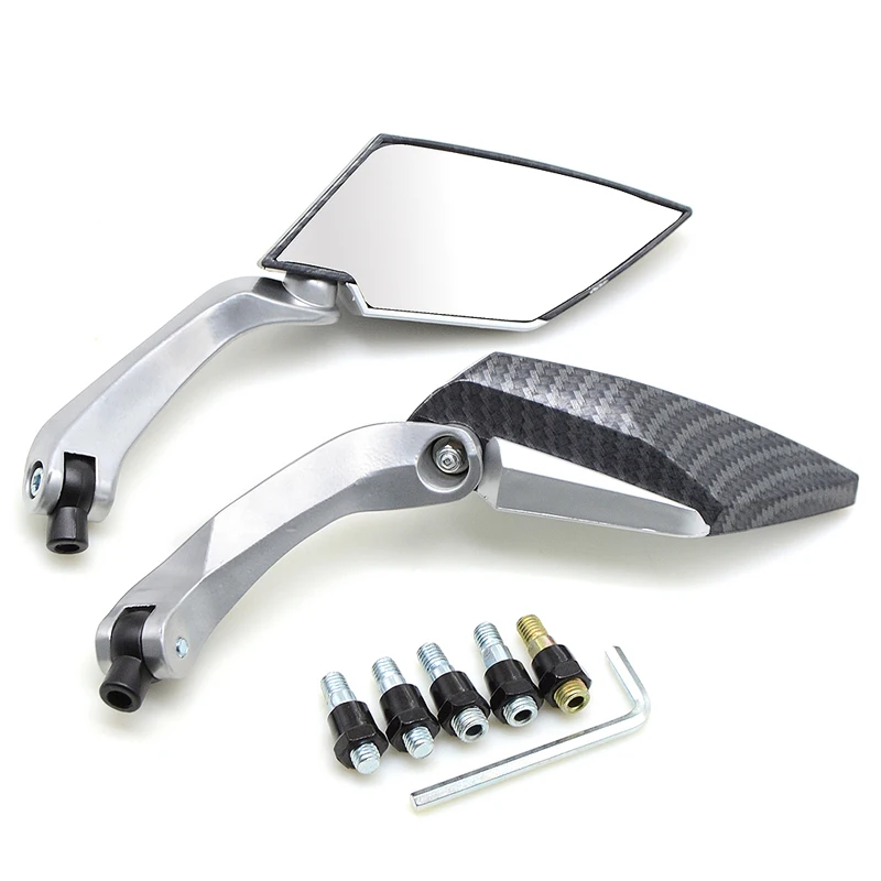 10мм8мм CNC Unviersal части ATV Кафе Racer мотоцикл зеркало заднего вида зеркала для