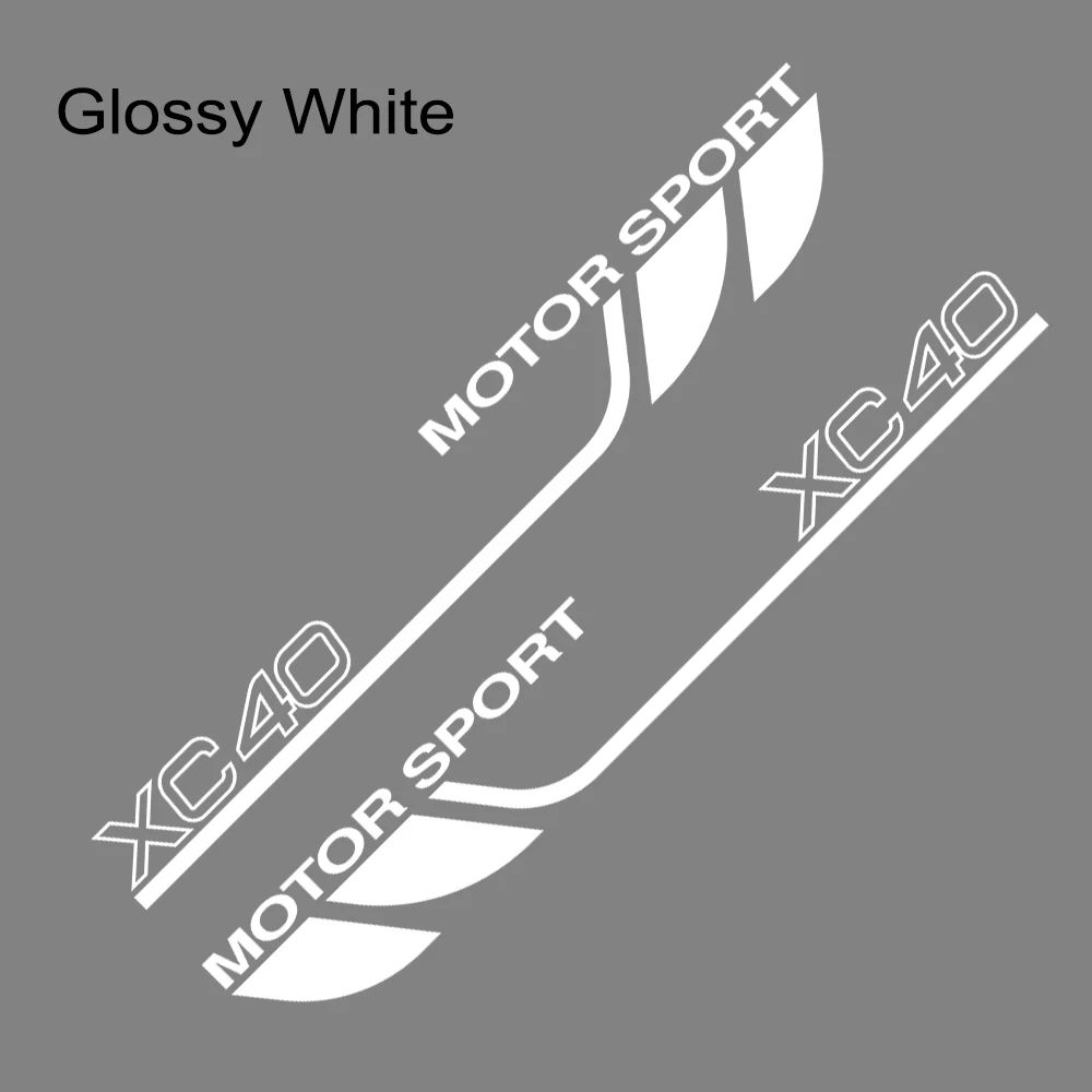 

2 Pcs Sports Car Door Stickers Side Stickers for Volvo XC40 XC60 XC90 Vinyl Graphic Film Car Body Decoration Wraps Car Accessori