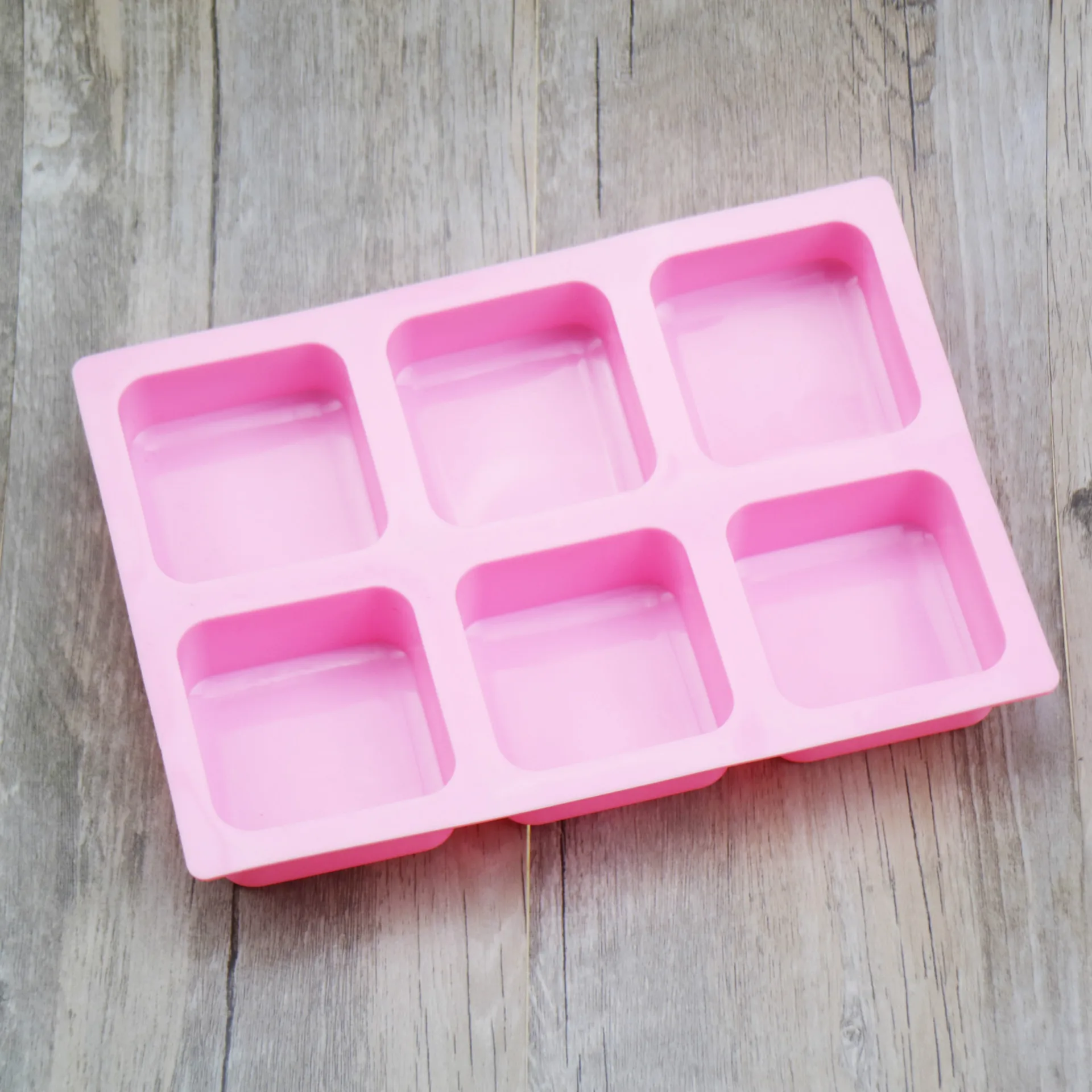 Силиконовые 6 даже куб филе торта квадратный мыло ручной работы форма для желе