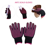 1pc hair straightener perm curling hairdressing heat resistant finger glove hair care styling tools thermal styling gloves