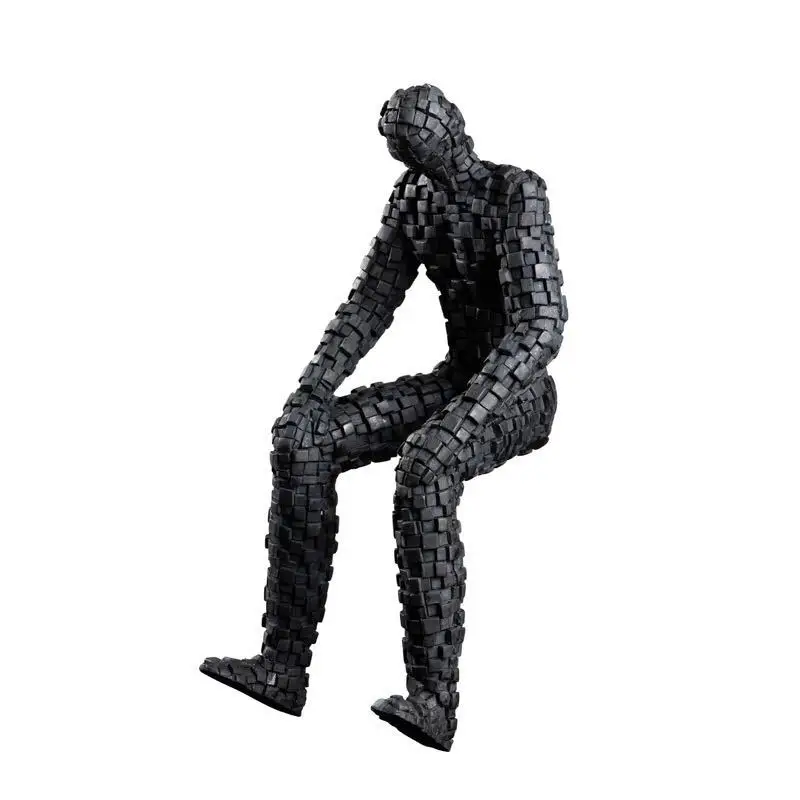 

[VIP] Modern Abstract Mosaic Character Statue Resin Crafts Ornaments Home Decoration for Living Room Office Desk