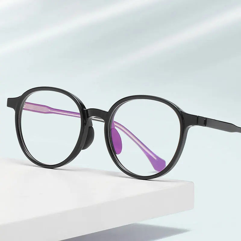 

Blue Light Blocking Glasses Frame Optical Eyeglasses Full Rim Round Shape Plastic Men and Women Prescription Eyewear Spectacles