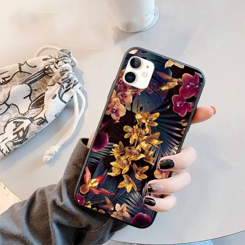 

Tropical Floral Botanic Banana Phone Case for iPhone 11 12 mini pro XS MAX 8 7 6 6S Plus X 5S SE 2020 XR