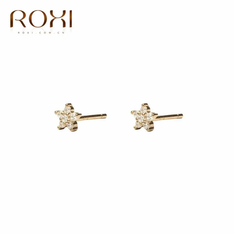 ROXI Серьга Морская звезда Настоящее серебро 925 пробы Серьги для женщин роскошный с австрийским кристаллом комплет ювелирного украшения moonrocy корейские серьги