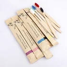 10 шт., мягкие зубные щётки из натурального бамбукового угля