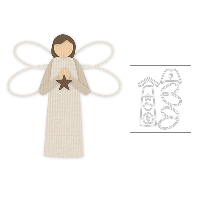 2020 Новый Ангел Феи Бабочки Крылья металлический Трафаретный вырубной штамп для