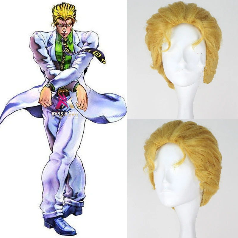 

JoJo's Bizarre Adventure Bruno Bucciarati Giorno Giovanna Cosplay Anime Props Adult Accessory Wig Headdress
