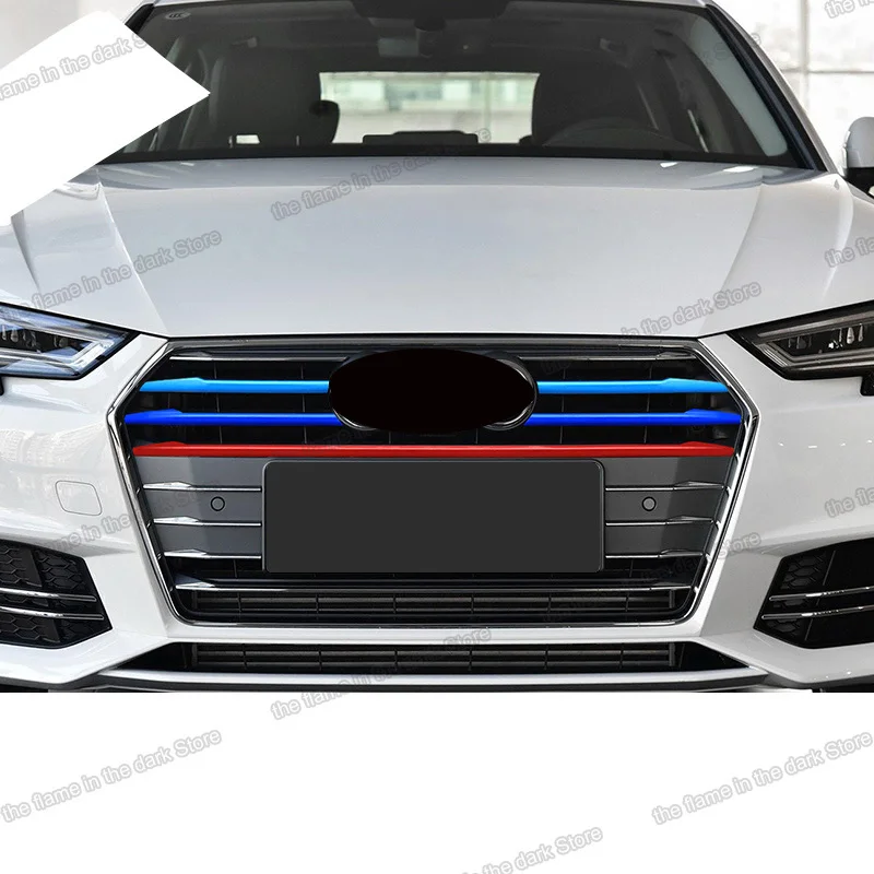 

Lsrtw2017 Abs Car Front Grill Middle Net Strip Trims for Audi A4 A3 Q3 Q5 Q5