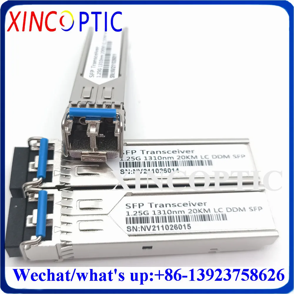 20 шт. бесплатная доставка Φ 1 25 base-lx Гбит/с дуплексный двойной LC G нм км модуль