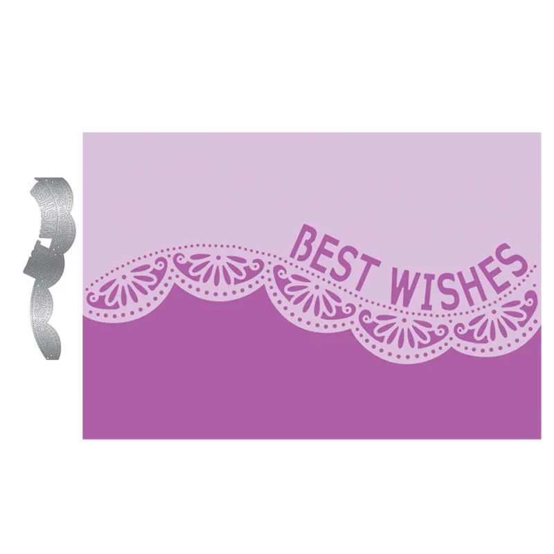 JC С наилучшими пожеланиями слова буквы металлический Трафаретный вырубной штамп