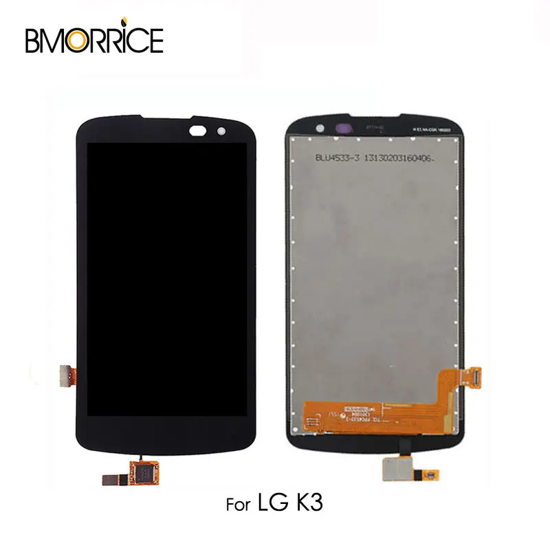 Black no frame 4,5 ''ЖК-дисплей для LG K3 K120 K100 LS450 ЖК-дисплей сенсорный экран дигитайзер полная сборка Замена Черный - Цвет: Black no frame