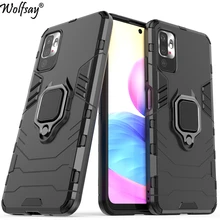 For Xiaomi Redmi Note 10 5G Case Armor PC Magnetic Suction Stand Cover For Redmi Note 10 5G NFC Case Cover For Redmi Note 10 5G