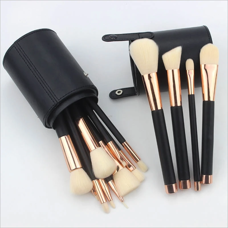 

15Pcs Makeup Brushes Set Professional Eyeshadow Foundation Powder Eyeliner Eyelash Lip Make Up Brush with Cylinder