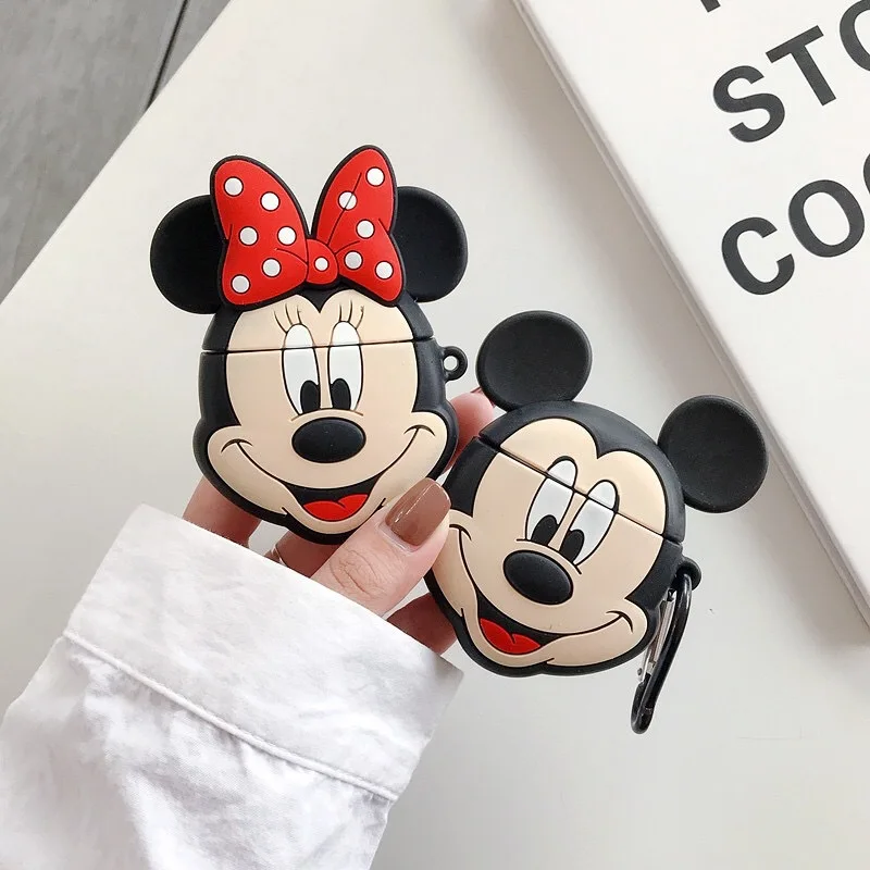 

Disney Mickey Mouse Soft Silicone Airpod Case Funny Novelty Bluetooth Earphone Dustproof Shell