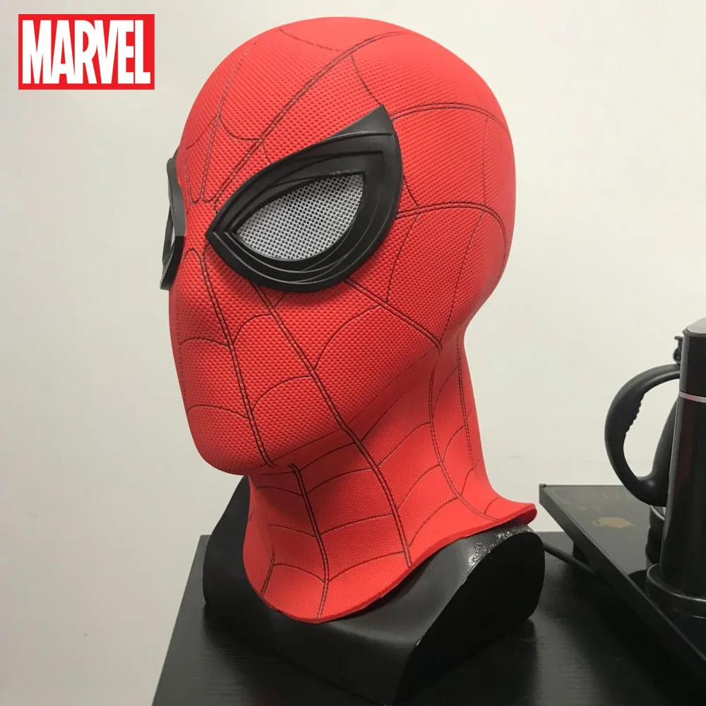 Disney Spiderman Heroes Expedition Headgear Mask PVC Black Stealth Battlesuit Marvel Hat Caps for Men | Аксессуары для одежды