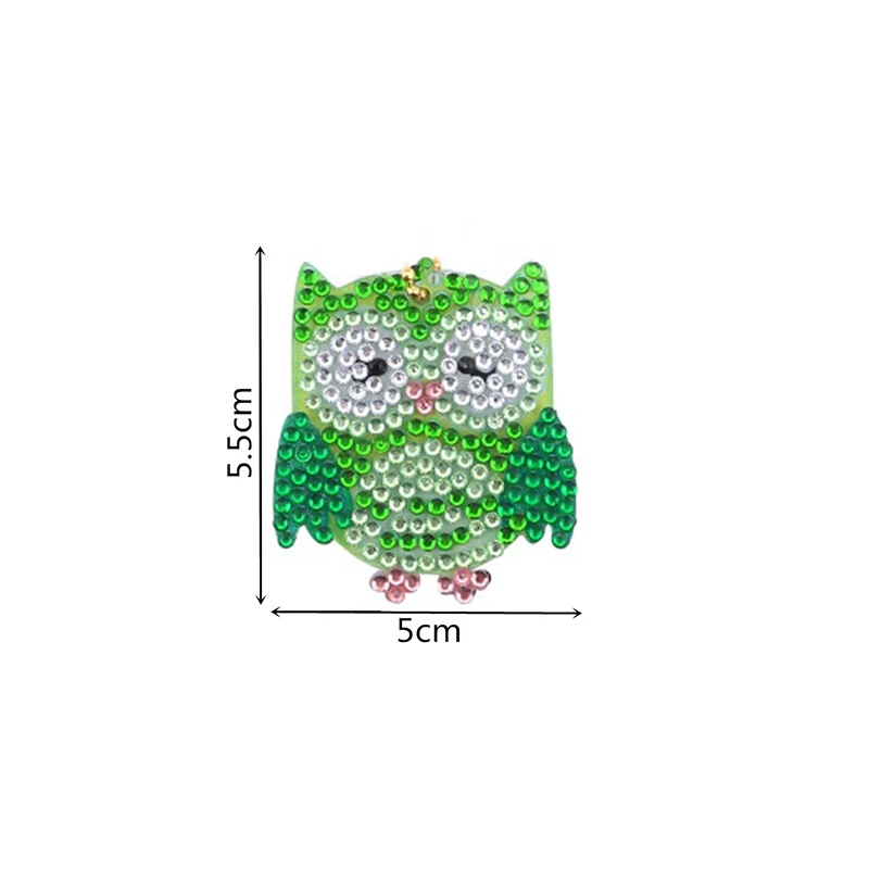 5 шт. брелок DIY Сова особая алмазная живопись подвеска Блестящий Стразы реквизит