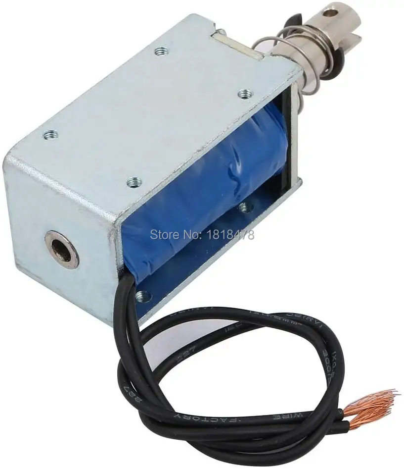 Флюоресцентный магнит DC 6 В 12 24 450 мА 10 мм ход 42N|solenoid linear|solenoid 12v dcsolenoid 10mm |