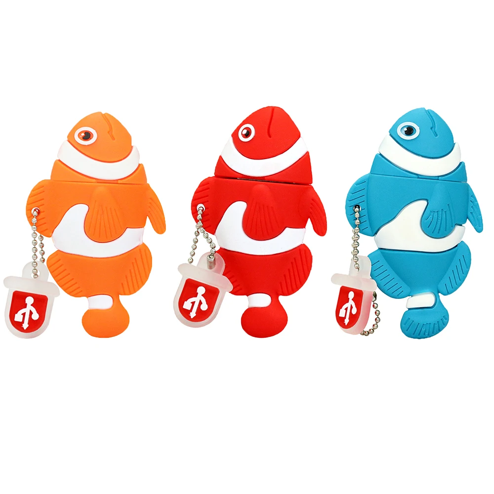 USB флеш накопитель в виде мультяшной рыбы 256 ГБ 128 64 32 16 8 2 0|pendrive 64gb|usb flash drive pendrivepen usb