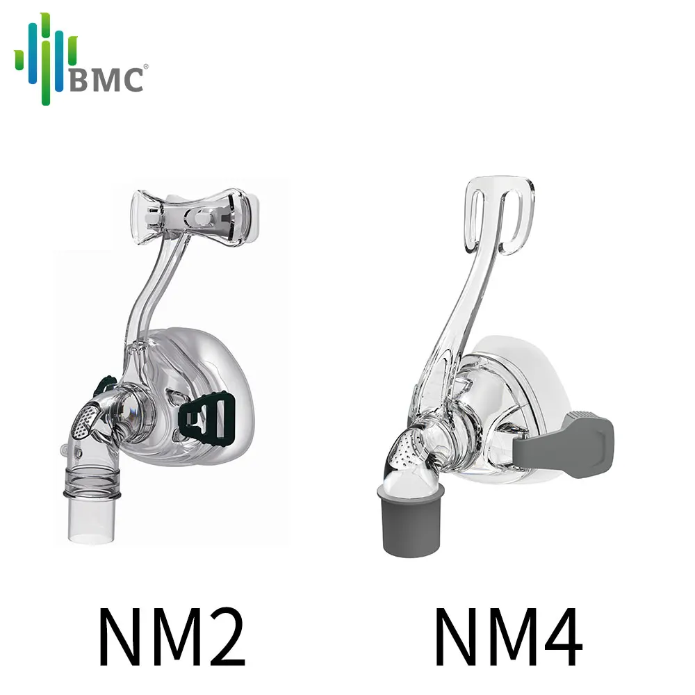 Назальная маска BMC NM4 или NM2 с Головными Уборами силиконовые гелевые подушки для
