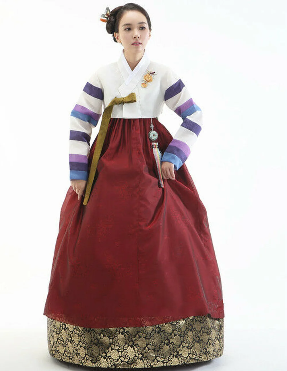 Женское модное платье Hanbok сделанное на заказ корейское традиционное женское с