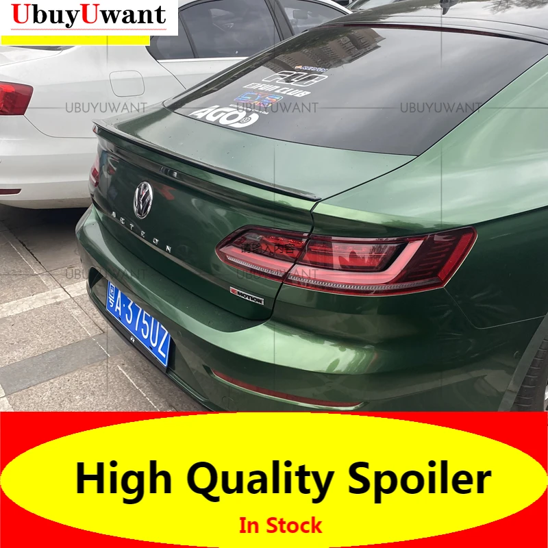 

Fit For 2019 2020 New Volkswagen ARTEON CC ABS Plastic Primer Color Exterior Car Rear Tail Wing Trunk Lip Spoiler