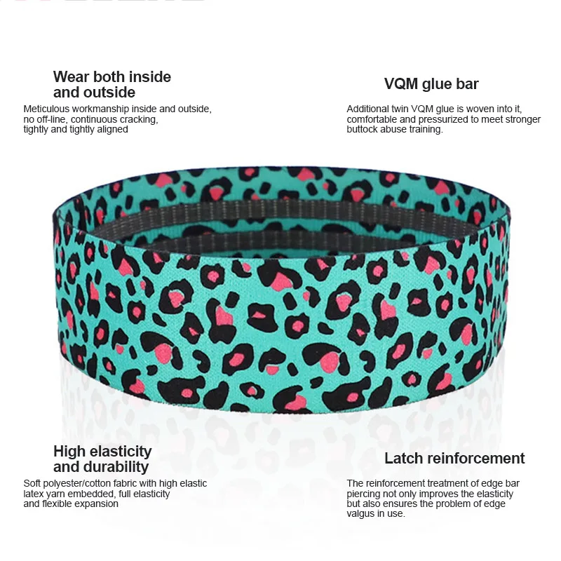 Новая эластичная Нескользящая лента для йоги с леопардовым принтом тренировок