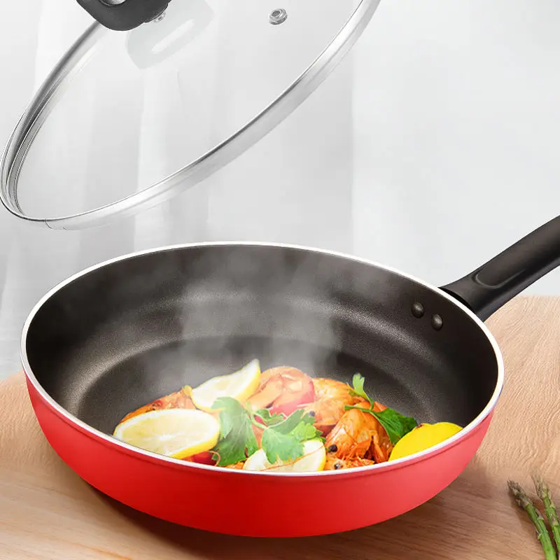 

Frying Pan Household Kitchen Supplies Non-stick and Less Oily Fry Pan Frying Pan 24/26/28cm Pots and Pans Set Cookware Non Stick