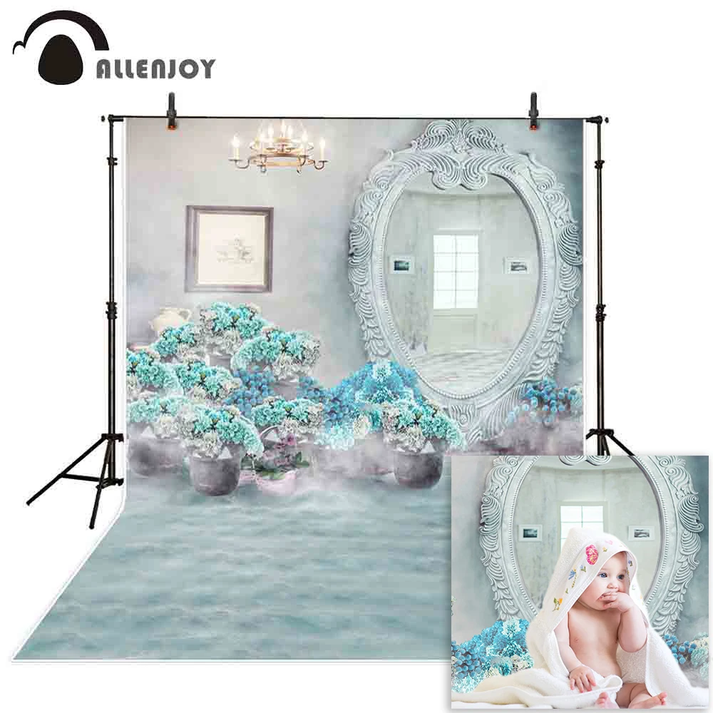 Фон для фотосъемки Allenjoy волшебный зеркальный цветок люстра дымчатый фон