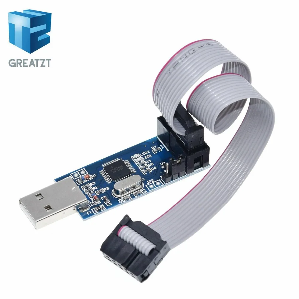 1LOT New USBASP USBISP AVR Programmer USB ISP USB ASP ATMEGA8 ATMEGA128 Support Win7 64K - Цвет: AVR Programmer